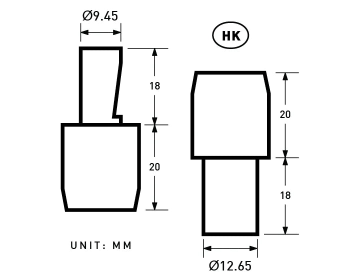 SUNGRIP | 11.5mm Plastic Snap Fastener Sample  | SG-600